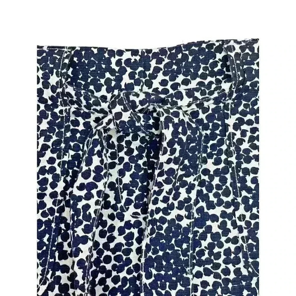 Ann Taylor Loft Navy White Belted Shorts Size 10 - Picture 5 of 7